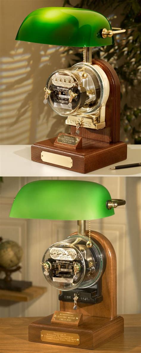 vintage electric meter lamp